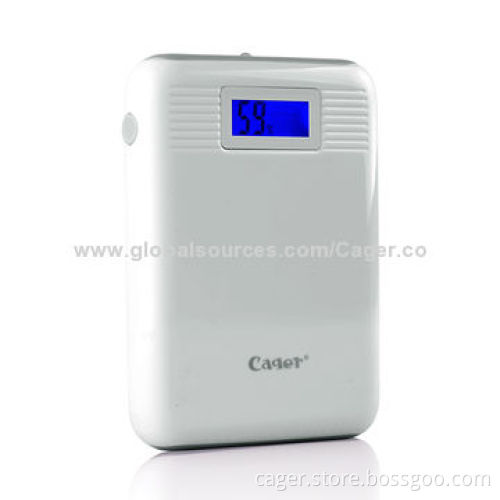 10,000mAh Dual USB Power Bank with LCD Display, Fashionable Style, Sized 23 * 78 * 111mm